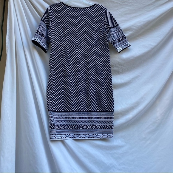 Melissa Paige black and white striped dress, size medium - Picture 8 of 9